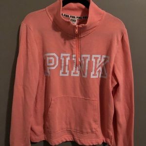 Pink by Victoria secret half zip everyday lounge